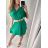 Šaty letné s opaskom krátky rukáv dámske (S/M/L ONE SIZE) TALIANSKA MÓDA IMWA222882