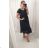 Šaty letné krajkové krátky rukáv dámske (S/M ONE SIZE) TALIANSKA MÓDA IM722LACE