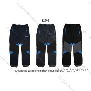 Nohavice zateplené softshellové detské chlapčenské (92-110) WOLF B2293