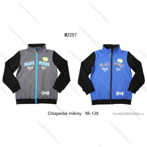 Mikina dlhý rukáv na zips detská chlapčenská (98-128) WOLF M2247