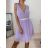 Šaty elegantní šifonové na ramínka dámské (S/M ONE SIZE) ITALSKÁ MÓDA IMM2223542LS/DR čierna S/M