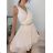 Šaty elegantní šifonové na ramínka dámské (S/M ONE SIZE) ITALSKÁ MÓDA IMM2223542LS/DR čierna S/M
