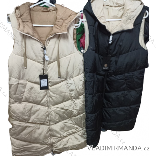 Vesta bez rukávov dámska nadrozmer (S-2XL) TALIANSKA MODA IM922103