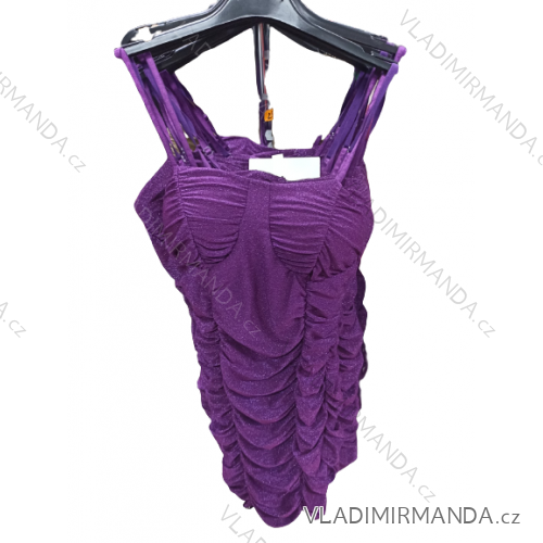 Šaty elegantné na ramienka dámske (S/M ONE SIZE) TALIANSKA MóDA IM3222333