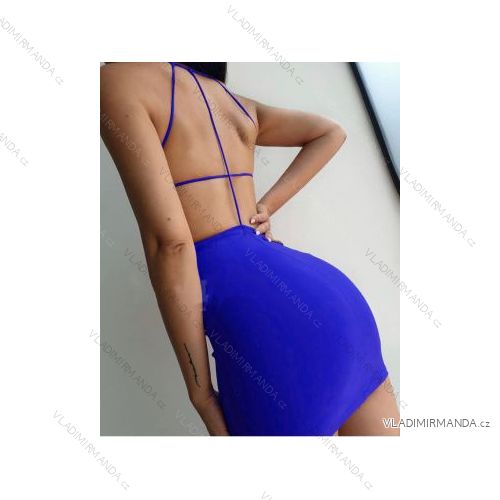 Šaty elegantné bez rukávov dámske (S/M ONE SIZE) TALIANSKA MÓDA IMPBB22C19341