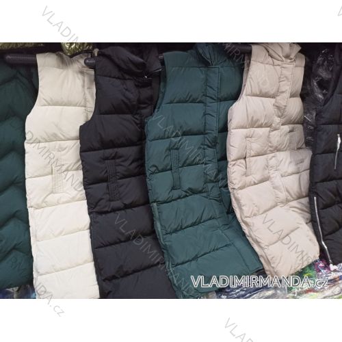 Vesta bez rukávov dámska nadrozmer (S-2XL) POLSKÁ MODA BLI22005
