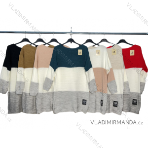 Sveter dlhý rukáv dámsky (S/M/L ONE SIZE) TALIANSKA MÓDA IM4221042