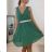 Šaty elegantní šifonové na ramínka dámské (S/M ONE SIZE) ITALSKÁ MÓDA IMM2223542LS/DR čierna S/M