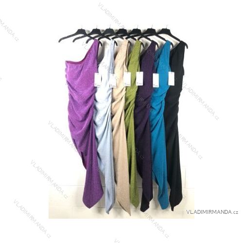 Šaty elegantné bez rukávov dámske (S/M ONE SIZE) TALIANSKA MÓDA IMPBB22B22886