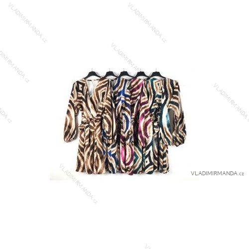 Šaty dlhý rukáv dámske (S/M ONE SIZE) TALIANSKA MÓDA IMPBB22S3623