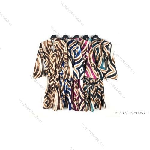 Šaty dlhý rukáv dámske (S/M ONE SIZE) TALIANSKA MÓDA IMPBB22S3629