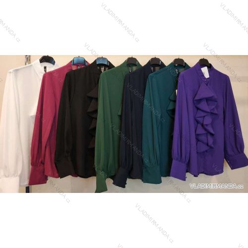 Tunika/blúzka dlhý rukáv dámska (S/M ONE SIZE) TALIANSKA MÓDA IMPMM22218560095