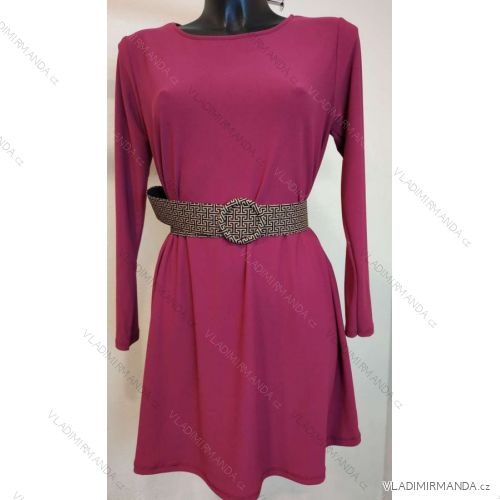 Šaty dlhý rukáv dámske (S/M ONE SIZE) TALIANSKA MÓDA IMPMM22225780088