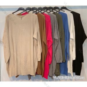 Šaty dlhý rukáv dámske (S/M ONE SIZE) TALIANSKA MÓDA IMPMM22908800011