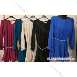 Šaty dlhý rukáv dámske (S/M ONE SIZE) TALIANSKA MÓDA IMPMM22178120095