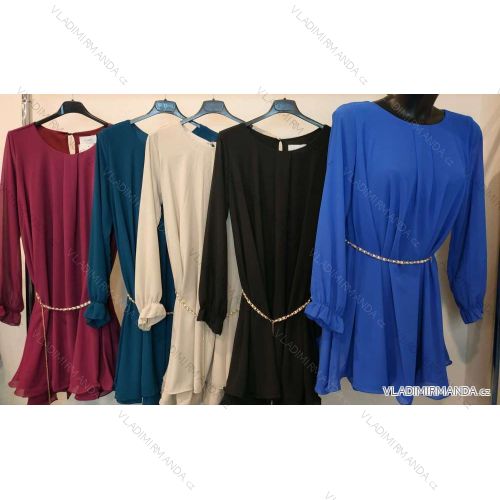 Šaty dlhý rukáv dámske (S/M ONE SIZE) TALIANSKA MÓDA IMPMM22178120095