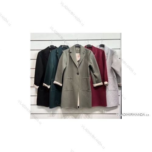 Kabát dlhý rukáv dámska (S/M ONE SIZE) TALIANSKA MÓDA IMPSH225763