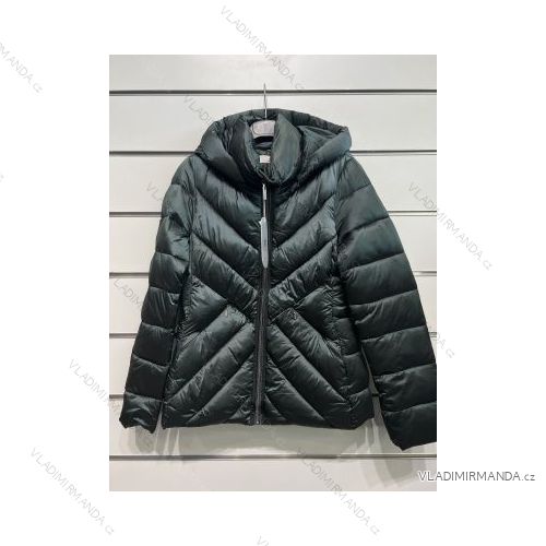 Bunda s kapucňou dlhý rukáv dámska (S-4XL) TALIANSKA MÓDA IMPSH22J2280