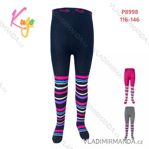 Punčocháče dětské dívčí a chlapecké (98-128) KUGO P8997