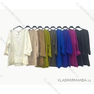 Tunika/tričko dlouhý rukáv dámská (S/M ONE SIZE) ITALSKÁ MÓDA IMPLM22179400115