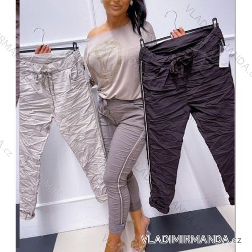 Nohavice dlhé strečové dámske (S/M/L ONE SIZE) TALIANSKA MÓDA IMWA223024