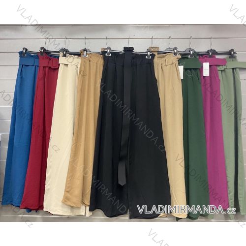 Nohavice elegantné s opaskom dámska (S/M/L ONE SIZE) TALIANSKA MÓDA IMWGS22007