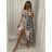 Šaty dlhé letný carmen cez ramená dámske (S/M/L ONE SIZE) TALIANSKA MÓDA IMM22UN5350 biela S/M