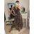 Šaty letné bez rukávov s páskem leopard dámske (S/M ONE SIZE) TALIANSKA MÓDA IMPLM22U2965/DR