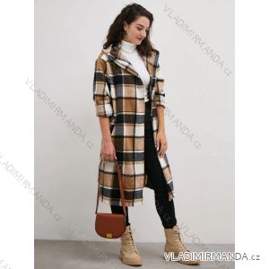 Kabát jesenný dlhý rukáv dámsky nadrozmer (2XL/3XLONE SIZE) TALIANSKA MÓDA IMD22703