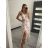 Šaty dlhé letné na ramienka dámske (S/M ONE SIZE) TALIANSKA MÓDA IMWG22MISSI10/DR