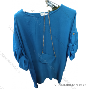 Šaty s kabelkou dlhý rukáv dámske (S/M ONE SIZE) TALIANSKA MóDA IM4221330