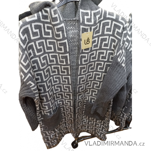 Cardigan pletený dlhý rukáv dámske (S/M ONE SIZE) TALIANSKA MóDA IM422BLUD