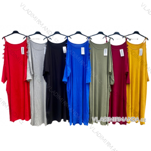 Šaty dlhé maxi dlhý rukáv dámske (2XL/3XL ONE SIZE) TALIANSKA MÓDA IMD24097