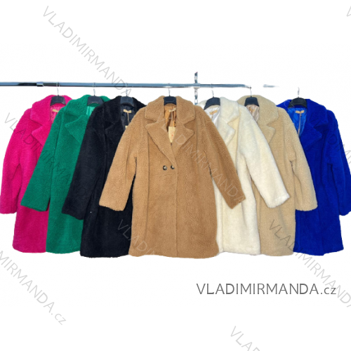 Kabát dlhý rukáv dámske nadrozmer (XL/2XL ONE SIZE) TALIANSKA MóDA IM422P62D90