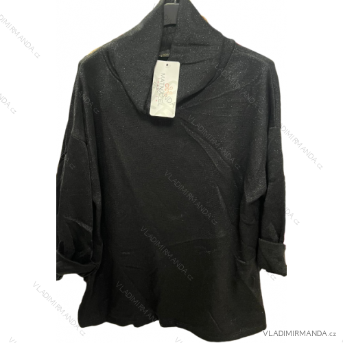Tunika teplá oversize s rolákom dlhý rukáv dámska (S/M ONE SIZE) TALIANSKA MóDA IMM22UN6785