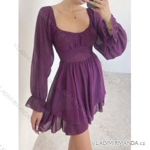 Šaty dlhý rukáv dámske (S/M ONE SIZE) TALIANSKA MÓDA IMPBB22A47704