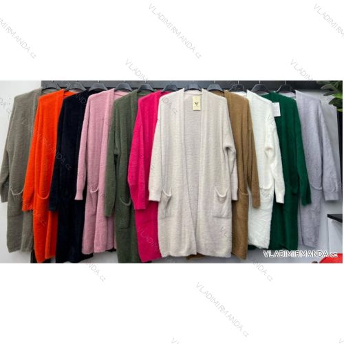 Cardigan pletený dlhý rukáv dámsky (S/M/L ONE SIZE) TALIANSKA MÓDA IMWC223117