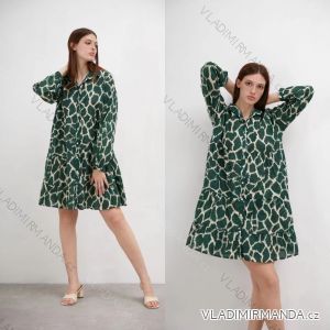 Šaty košeľové dlhý rukáv dámske (S/M ONE SIZE) TALIANSKA MÓDA IMPLI224165