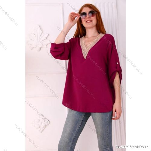 Tunika oversize dlhý rukáv dámska (S/M ONE SIZE) TALIANSKA MÓDA IMPLI222674
