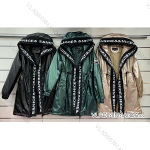 Bunda/kabát s kapucňou dlhý rukáv dámska (S-2XL) TALIANSKA MÓDA IMWA223190