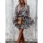 Šaty elegantný dlhý rukáv dámske (S/M/L ONE SIZE) TALIANSKA MÓDA IMWE223213