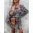 Šaty elegantný dlhý rukáv dámske (S/M/L ONE SIZE) TALIANSKA MÓDA IMWE223213