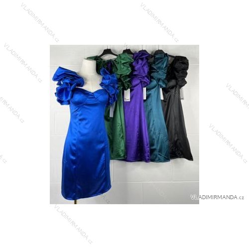 Šaty elegantné bez rukávov dámske (S/M ONE SIZE) TALIANSKA MÓDA IMPBB22B22842