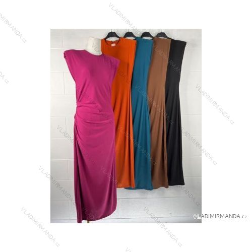 Šaty elegantné bez rukávov dámske (S/M ONE SIZE) TALIANSKA MÓDA IMPBB221179f