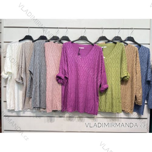 Tunika dlhý rukáv dámska (S/M ONE SIZE) TALIANSKA MÓDA IMPSH222066C