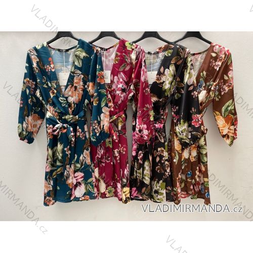 Šaty dlhý rukáv dámske (S/M ONE SIZE) TALIANSKA MÓDA IMPDY22MDUE22111