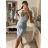 Šaty elegantné mini na ramienka dámske (S/M ONE SIZE) TALIANSKA MÓDA IM322105 červená S/M