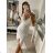 Šaty elegantné mini na ramienka dámske (S/M ONE SIZE) TALIANSKA MÓDA IM322105 červená S/M