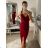 Šaty elegantné spoločenské dlhé na ramienka dámske (XS/S/M/L ONE SIZE) TALIANSKA MÓDA IM322130/DR12 hořčicová