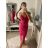 Šaty elegantné spoločenské dlhé na ramienka dámske (XS/S/M/L ONE SIZE) TALIANSKA MÓDA IM322130/DR12 hořčicová